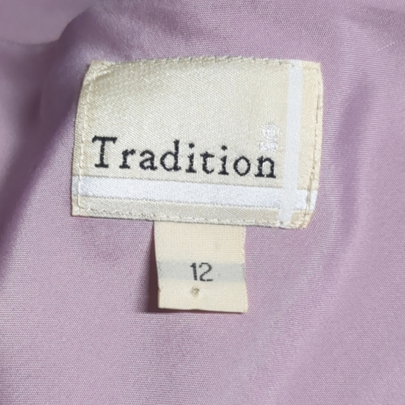 TRADITION  Pink Embellished Trimmed Ruffles  Formal Maxi Dress Size 12 - Picture 14 of 15